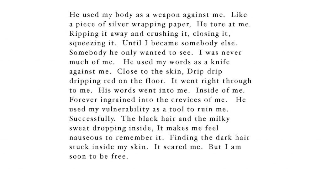 Emmie Morris, My Body Is A Weapon (Scripture), 2021